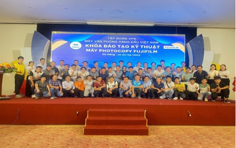 Tập đoàn VPS và Fujifilm Việt Nam phối hợp tổ chức chương trình đào tạo kỹ thuật các dòng máy photocopy cho đội ngũ kỹ thuật viên khu vực miền Trung