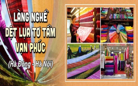 Làng nghề dệt lụa tơ tằm Vạn Phúc