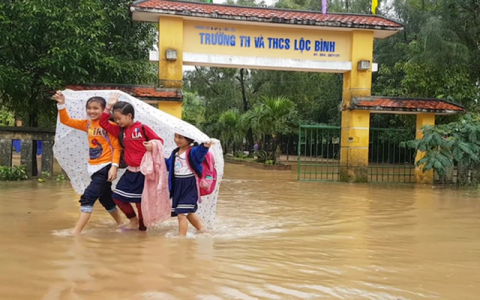 Thừa Thiên Huế, Quảng Trị cho học sinh nghỉ học do ảnh hưởng của áp thấp nhiệt đới