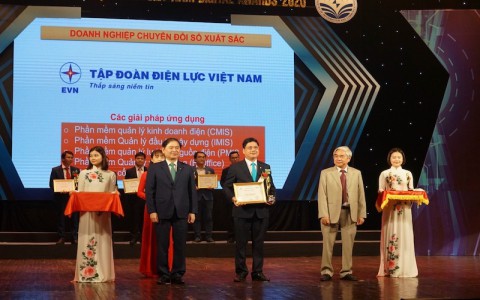 EVN thắng lớn tại giải thưởng Doanh nghiệp chuyển đổi số xuất sắc Việt Nam 2020