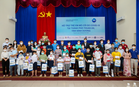 Công ty P&G Việt Nam tiếp tục đồng hành cùng tỉnh Bình Dương hỗ trợ trẻ em mồ côi do Covid-19